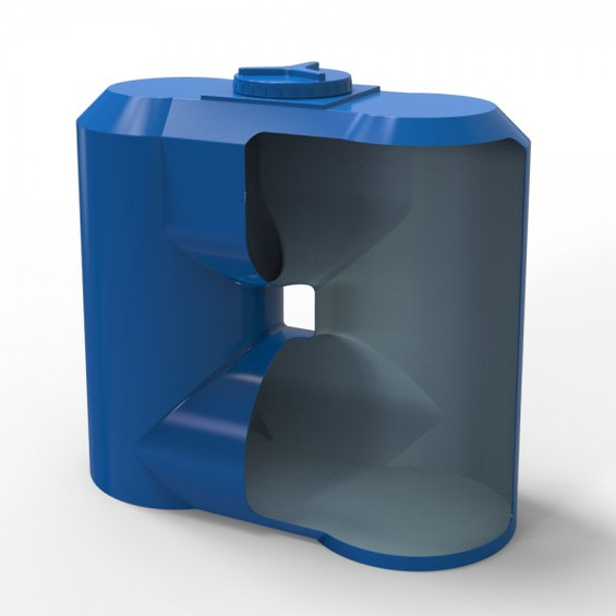 Ємність для води вертикальна 1000 л (Слімс)